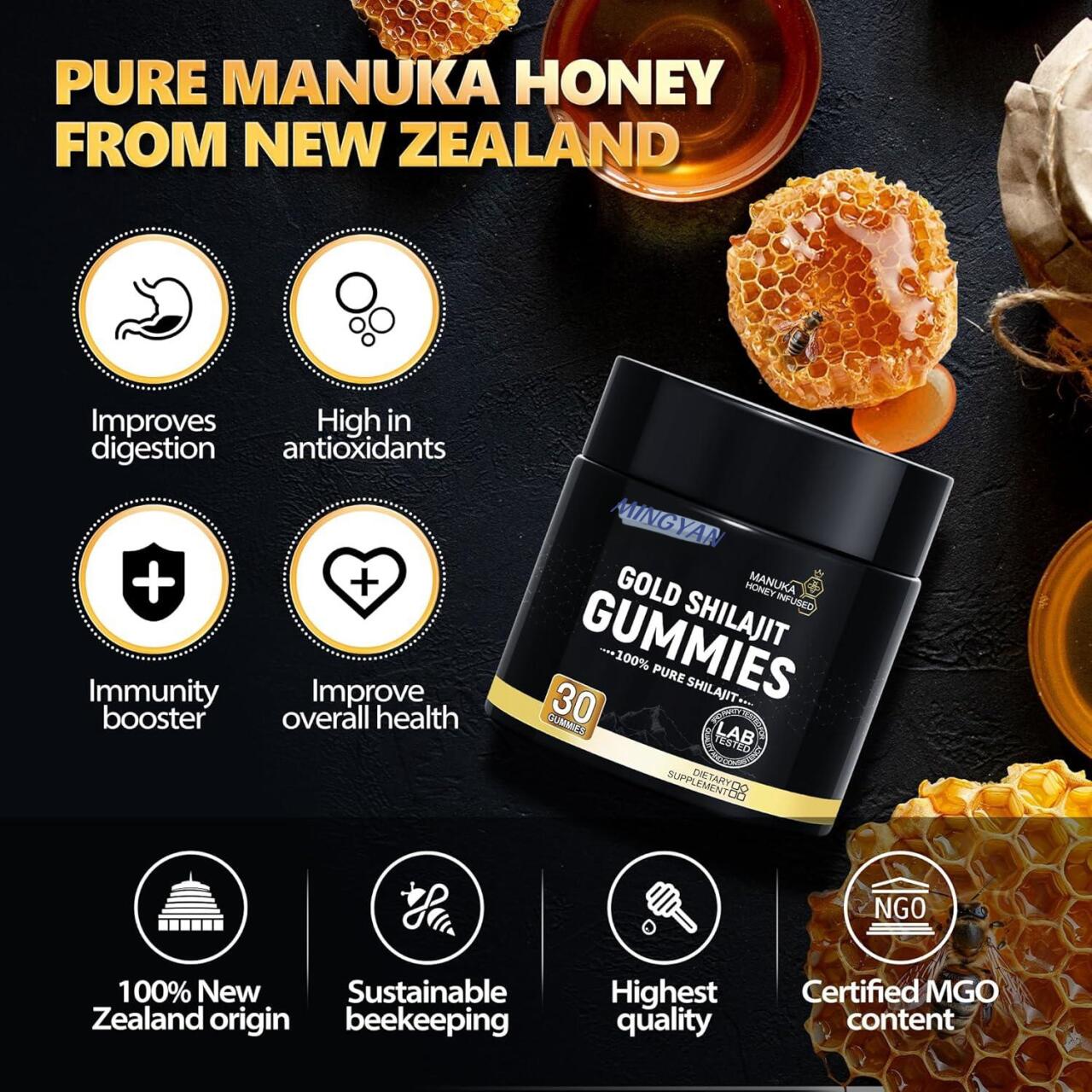 El Secreto Dorado del Himalaya – Energía, Vitalidad y Potencia Masculina en Cada Gomita