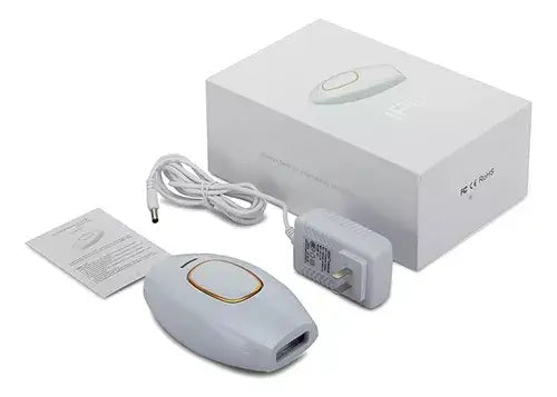Depiladora IPL Láser + Crema Hidratante Reparadora y Reafirmante